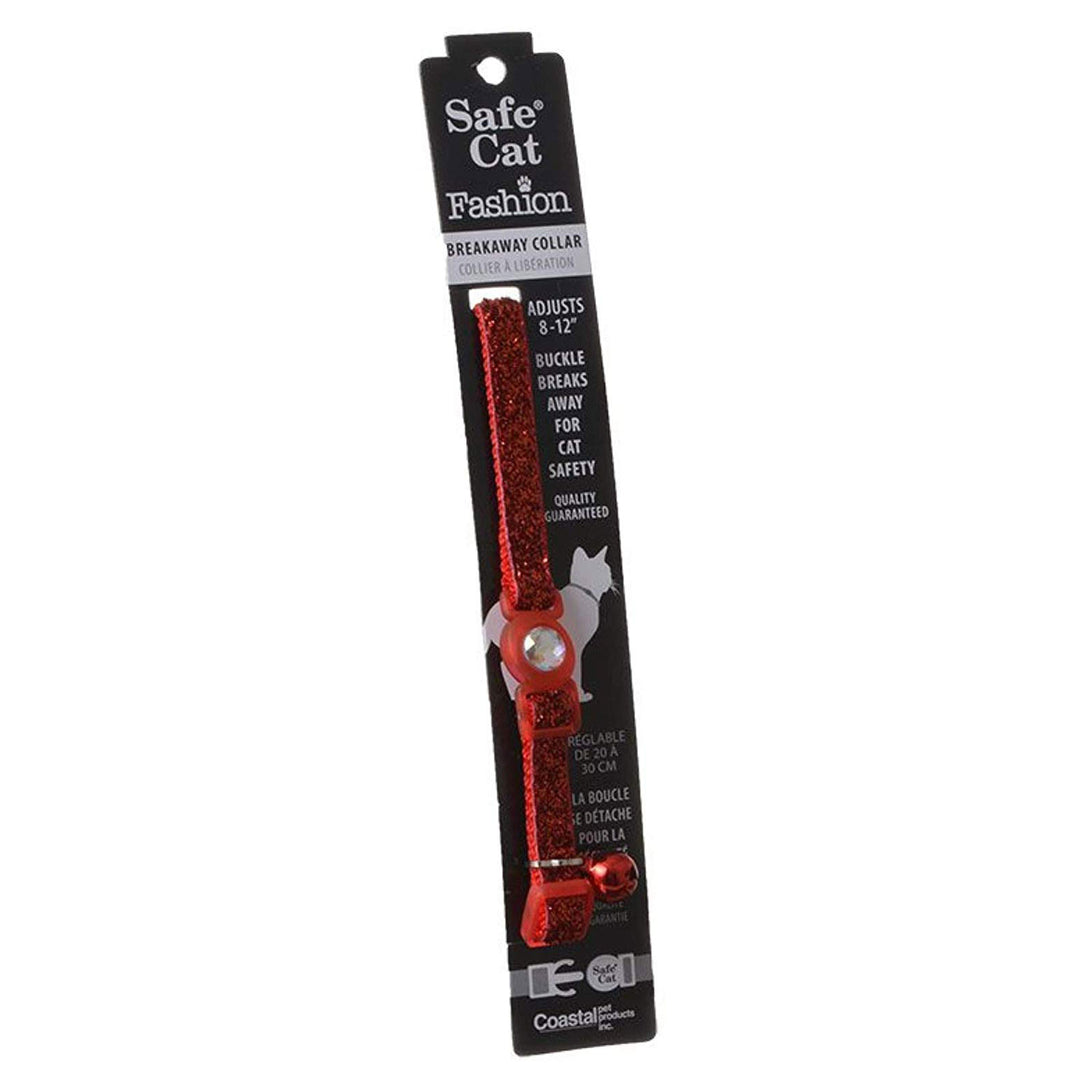 3/8" Jeweled Cat Collar, Red