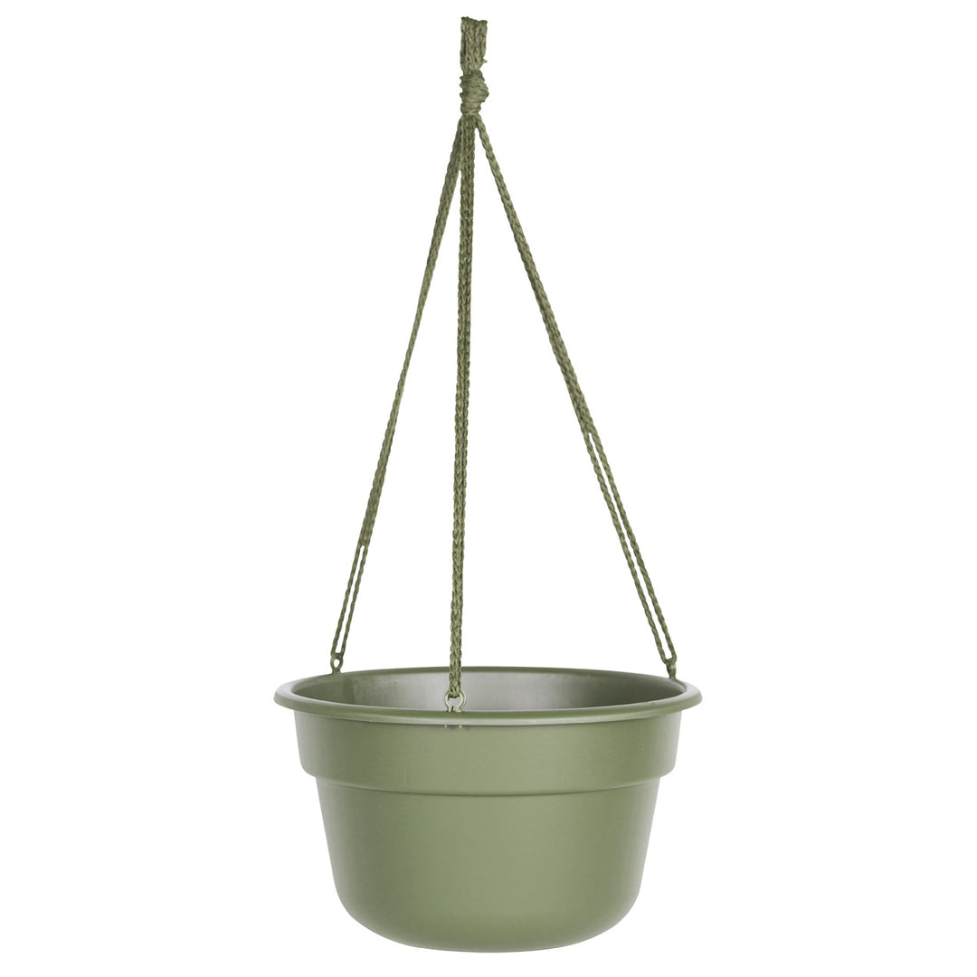 Bloem Dura Cotta Plastic Hanging Basket, Living Green, 10 in.