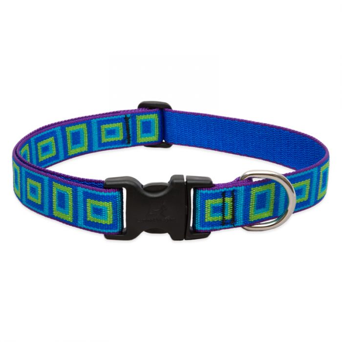 Lupine Dog Collar, 1" Wide, 16"-28" Adjustable Neck, Sea Glass