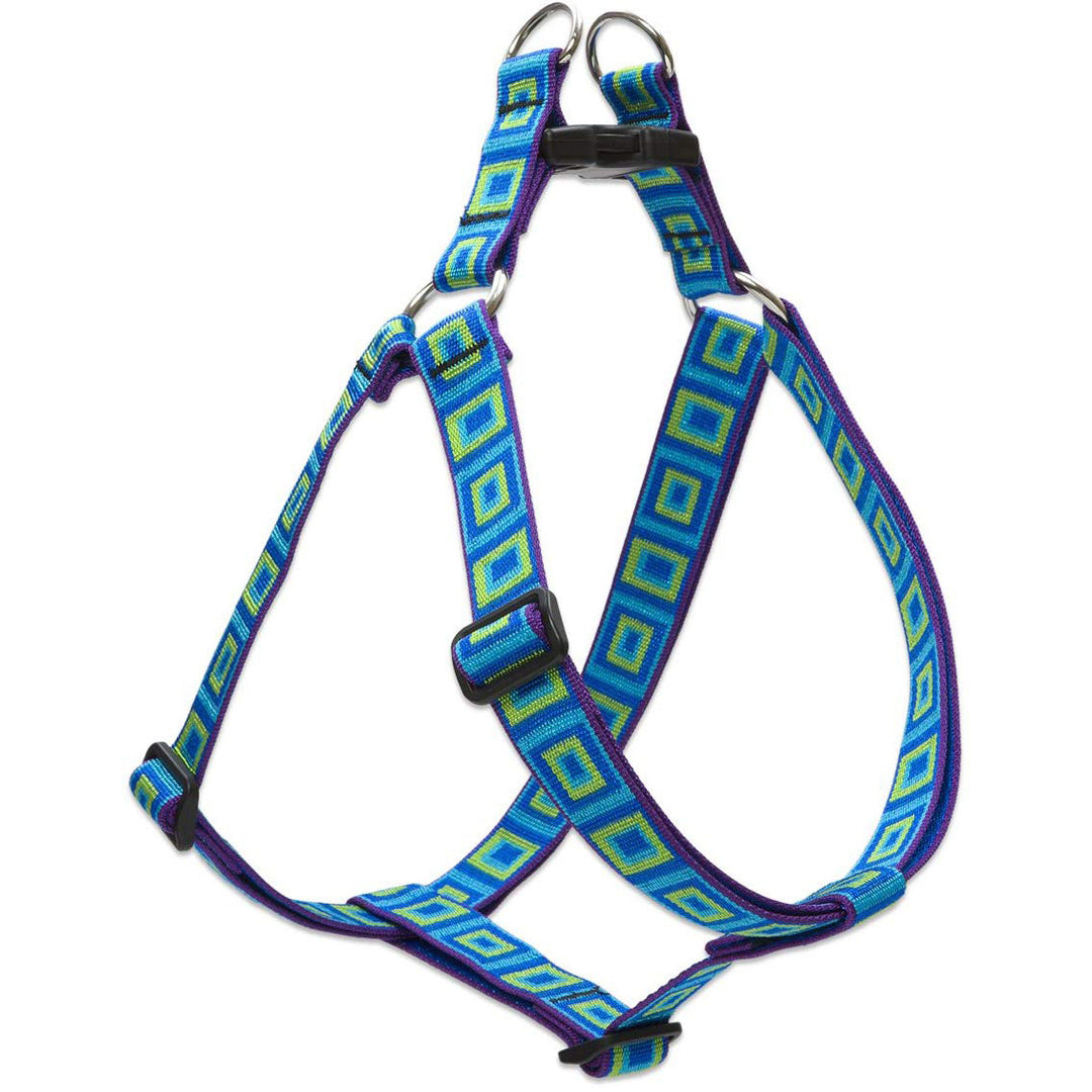 Lupine Step-In Dog Harness, 1" Wide, 24"-38" Girth, Sea Glass