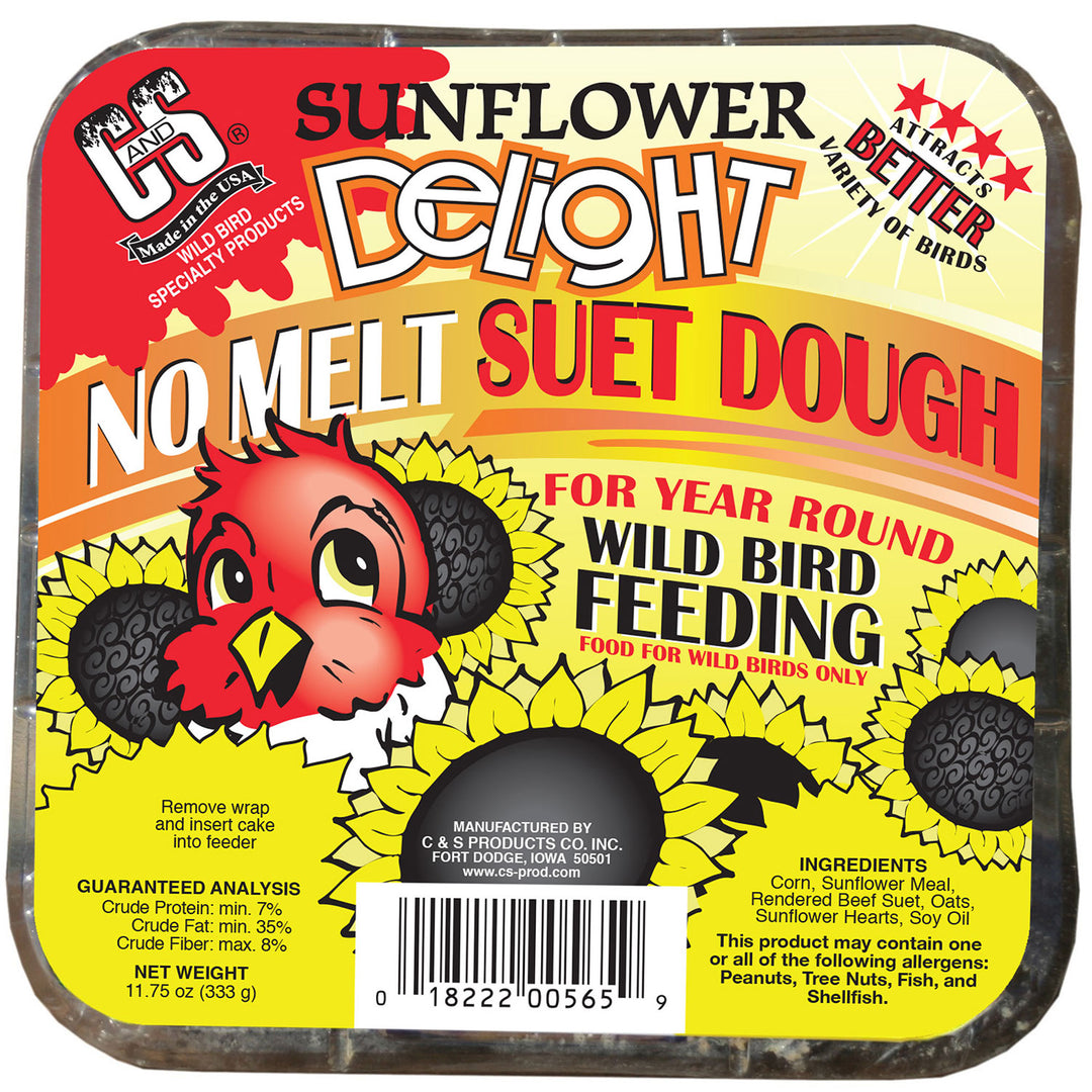Sunflower Delight No Melt Suet Dough, 11.75 oz.