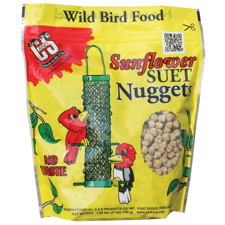 Sunflower Suet Nuggets Wild Bird Food, 27 oz.