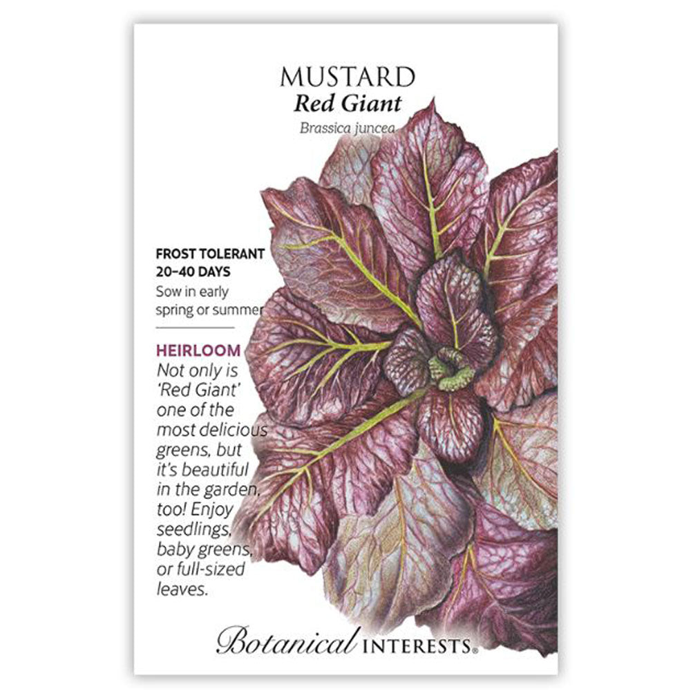 Botanical Interests, Mustard, Red Giant