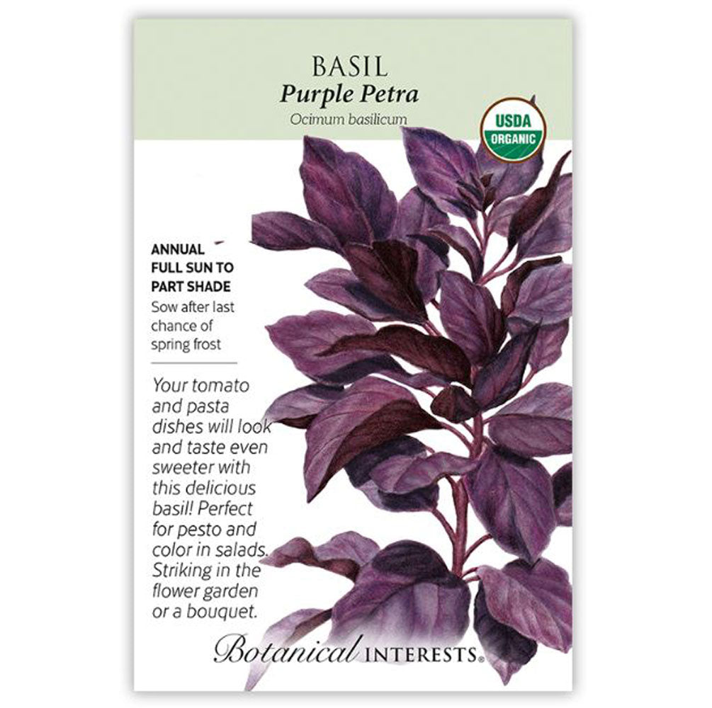 Botanical Interests, Basil, Purple Petra Organic