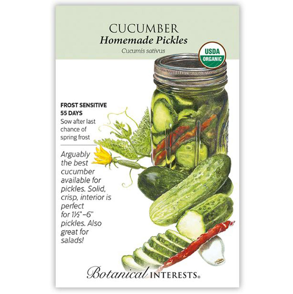 Botanical Interests, Cucumber, Homemade Pickles Organic