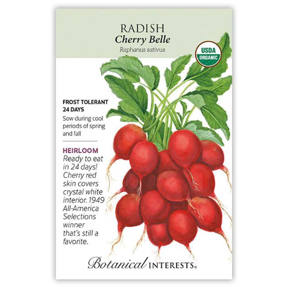 Botanical Interests, Radish, Cherry Belle Organic