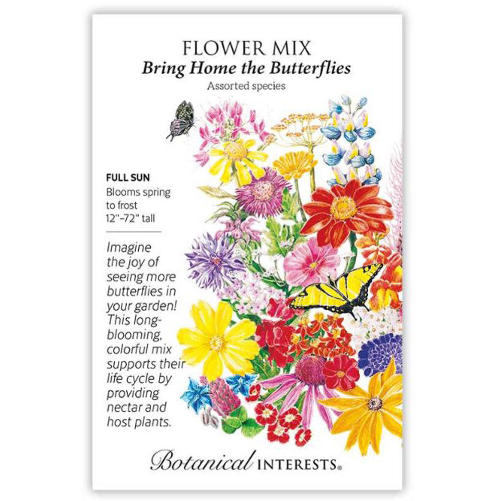 Botanical Interests, Flower Mix, Bring Home Butterfly