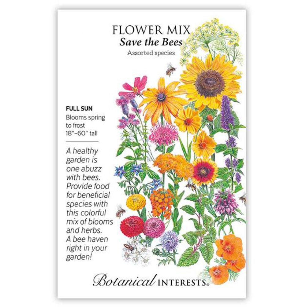 Botanical Interests, Flower Mix, Save The Trees