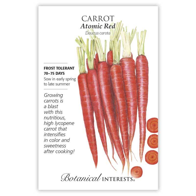 Carrot, Atomic Red Botanical Interests Seeds