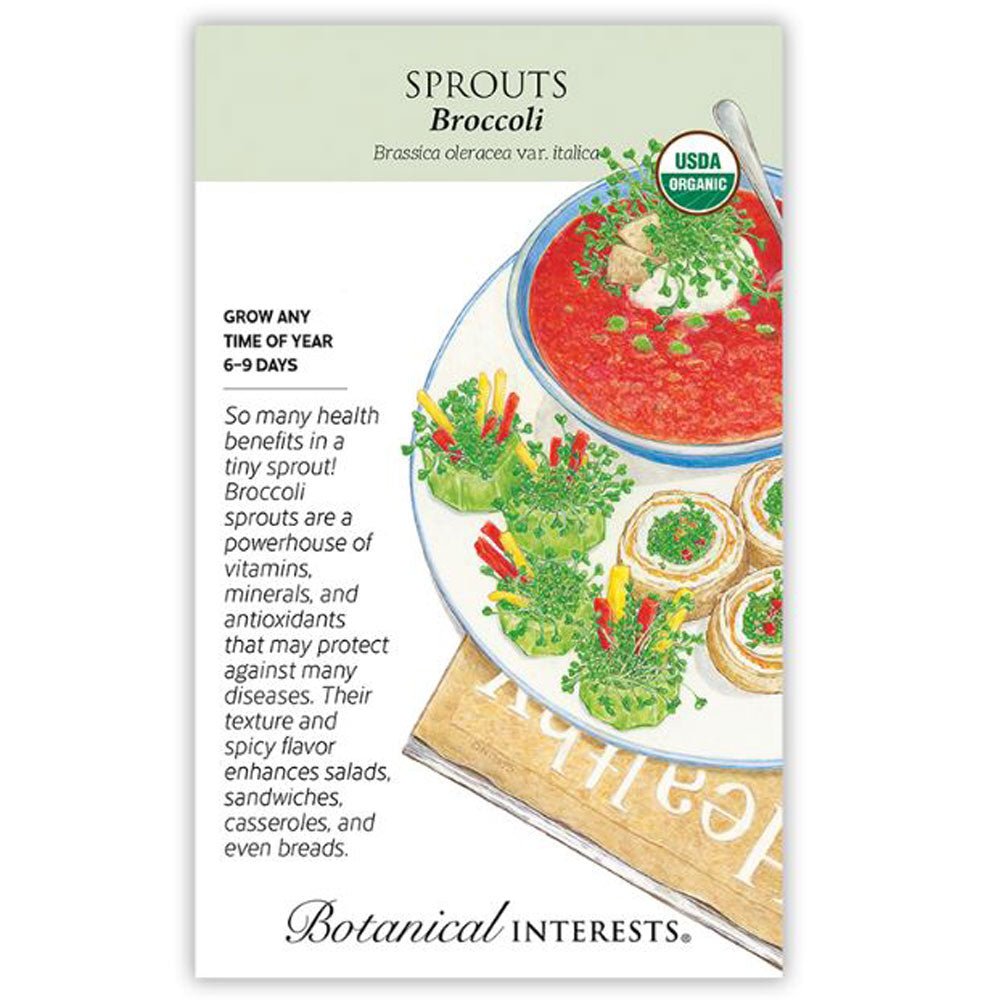 Botanical Interests, Sprouts, Broccoli Organic