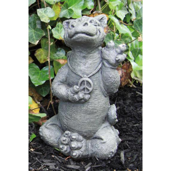 Lil Dragon Statue, Peace Sign