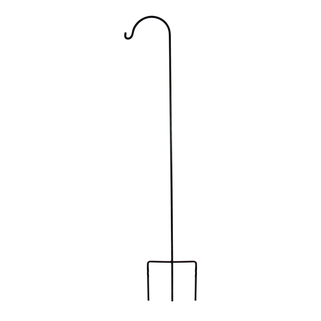 Border Concepts Single Hurricane Hook, Round Bar, Black, 88 Inches