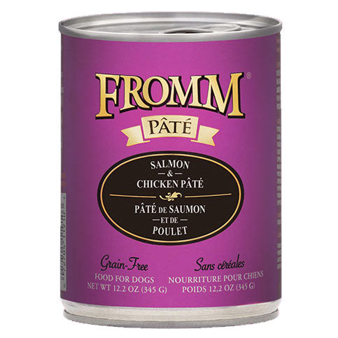 Fromm Salmon & Chicken Pâté Canned Dog Food, 12.2 oz.
