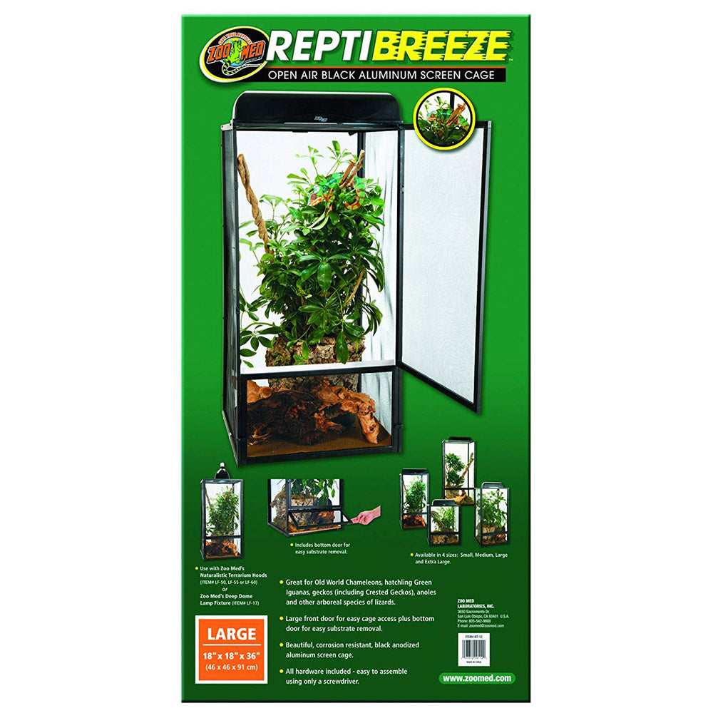 Repti Breeze Cage, 18" x 18" x 36"