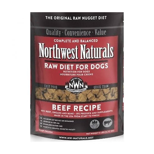 Northwest Naturals Frozen Beef Nuggets, 6 lb