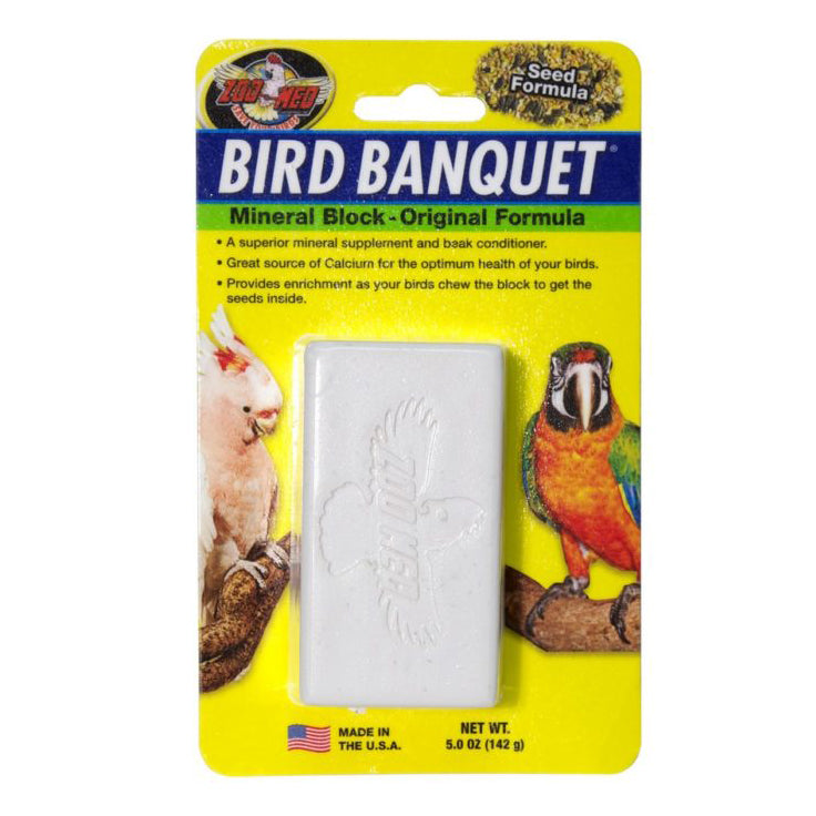 Zoo Med Bird Banquet Original Mineral Block, 5 oz