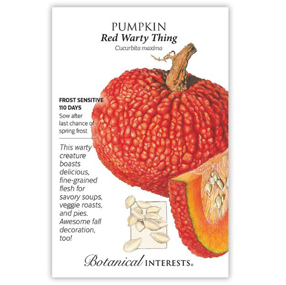 Botanical Interests, Pumpkin, Red Warty Thing