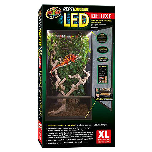 ReptiBreeze LED Deluxe Enclosure, 24"x24"x48"