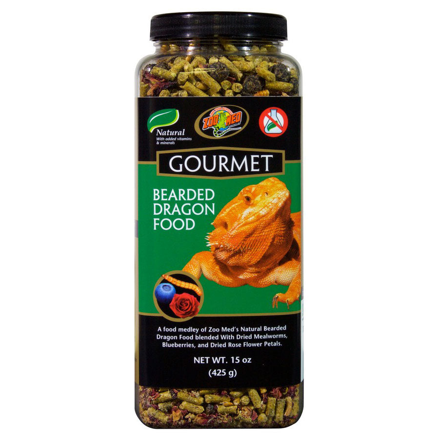 Zoo Med Gourmet Bearded Dragon Food, 15 oz.