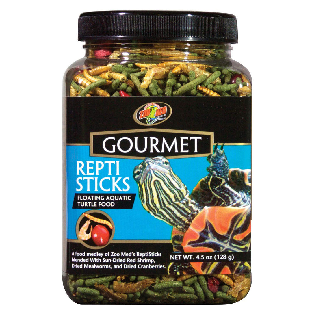 Zoo Med Gourmet Repti Sticks Floating Aquatic Turtle Food, 4.5 oz.