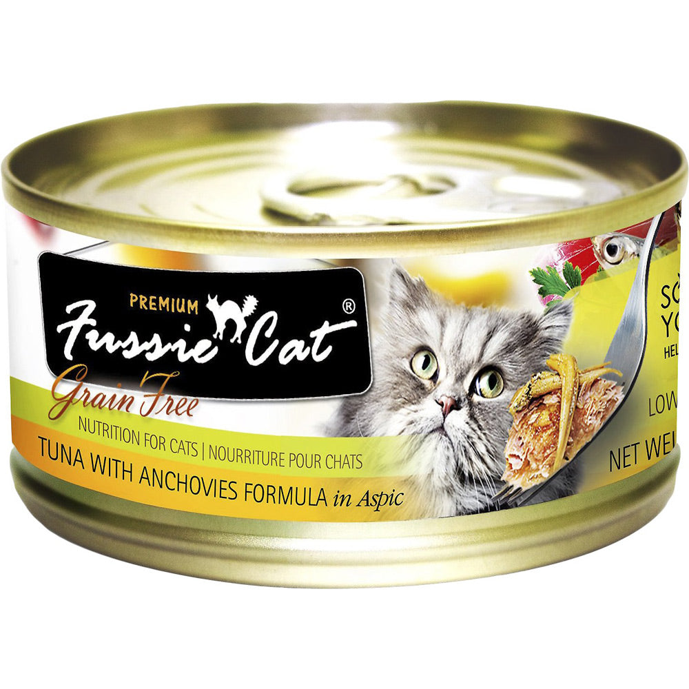 Fussie Cat Grain-Free Tuna & Anchovy Canned Cat Food, 2.8 oz.