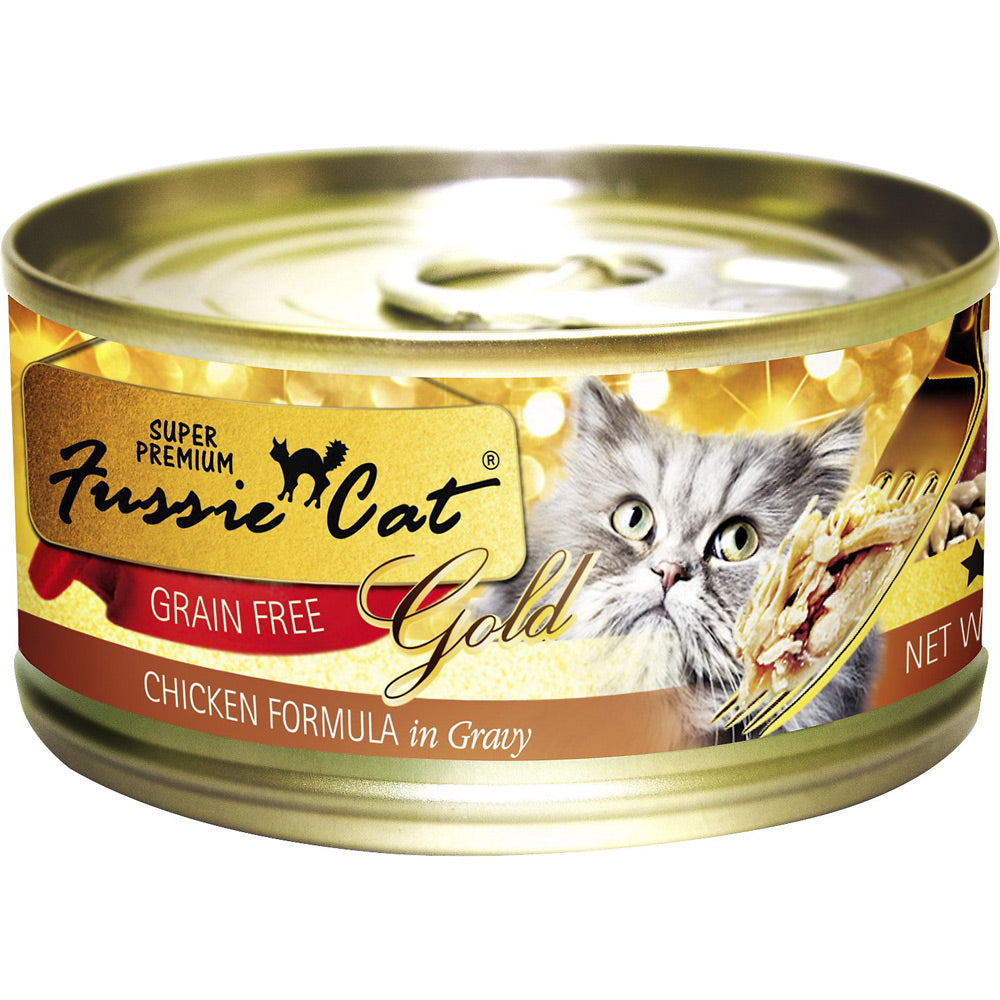 Fussie Cat Grain-Free Chicken & Gravy Canned Cat Food, 2.8 oz.
