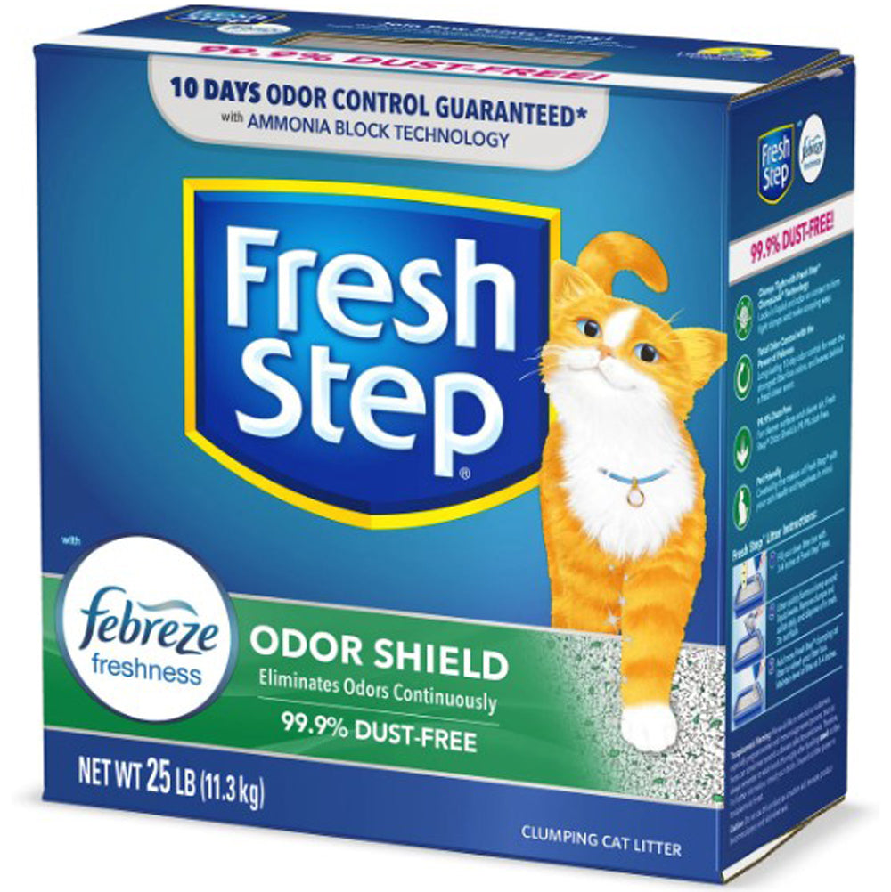 Fresh Step Odor Control with Febreze Scoopable Cat Litter, 25 lb