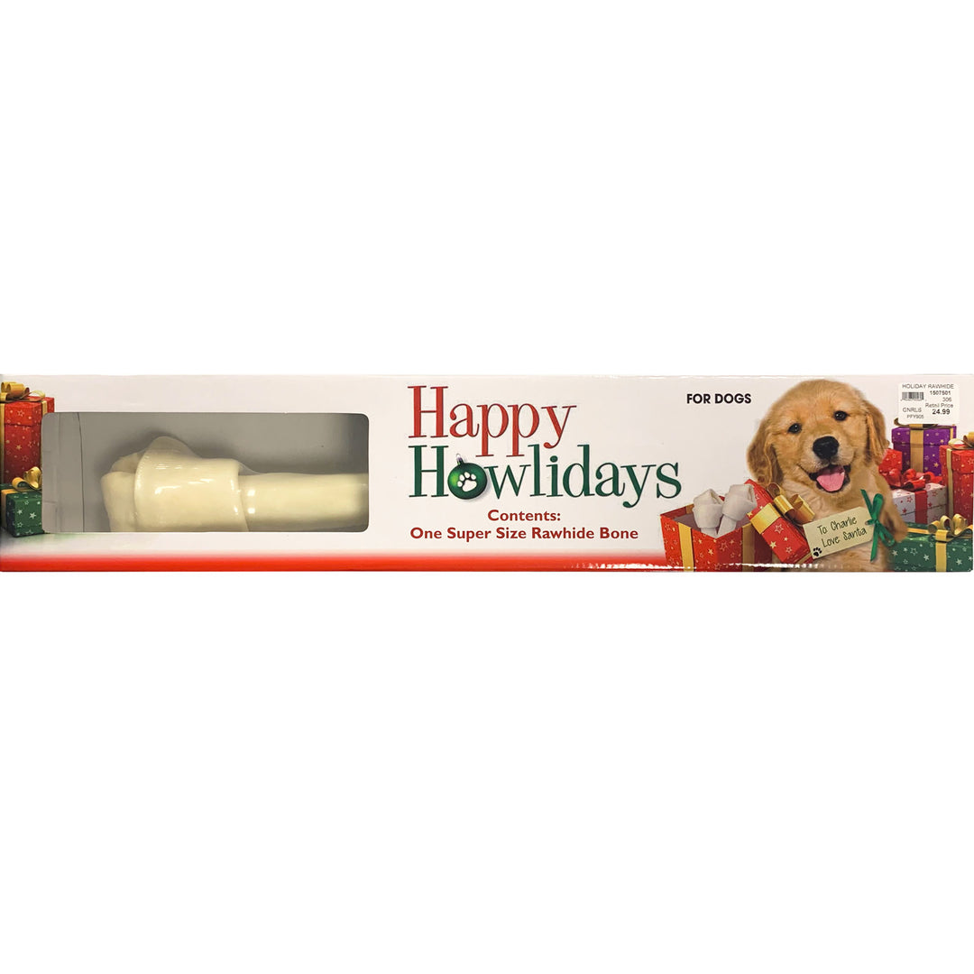 Holiday Boxed Rawhide Bone, 20"-22"
