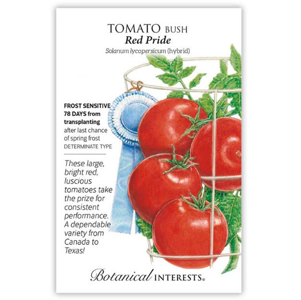 Botanical Interests, Tomato Bush, Red Pride Hybrid
