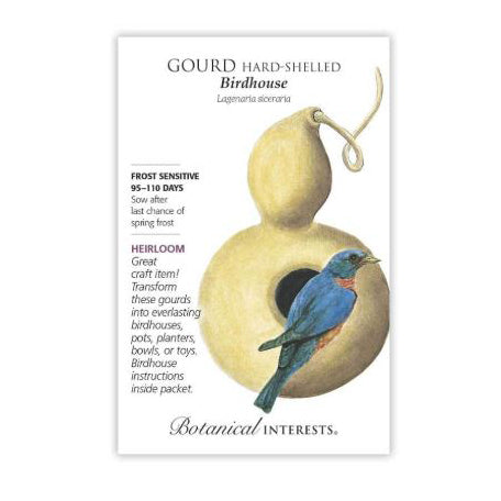 Birdhouse Hard-Shelled Gourd Botanical Interests Seeds