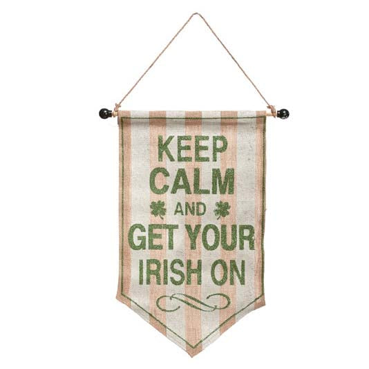 Irish Burlap Hanging Sign