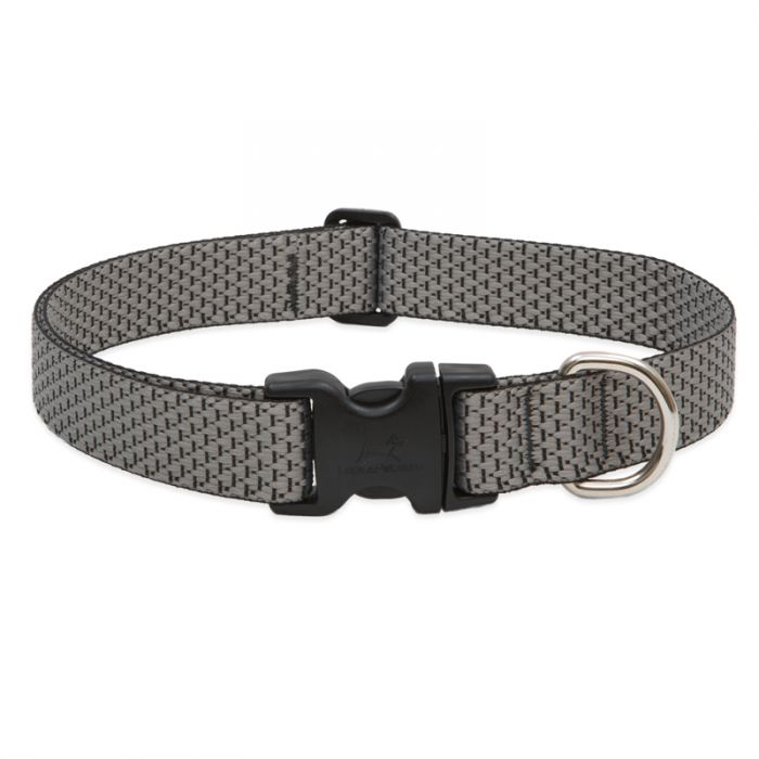 Lupine Eco Dog Collar, 1" Wide, 12"-20" Adjustable Neck, Granite