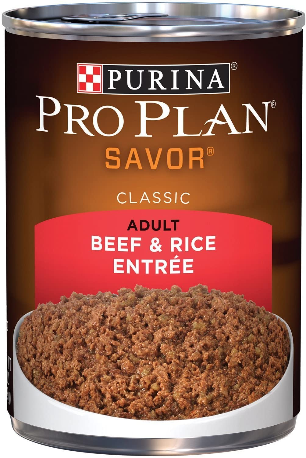 Purina Pro Plan Adult Beef & Rice Entrée, 13 oz., Canned Dog Food