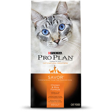 Purina Pro Plan Savor Chicken & Rice Cat Food, 7 LB