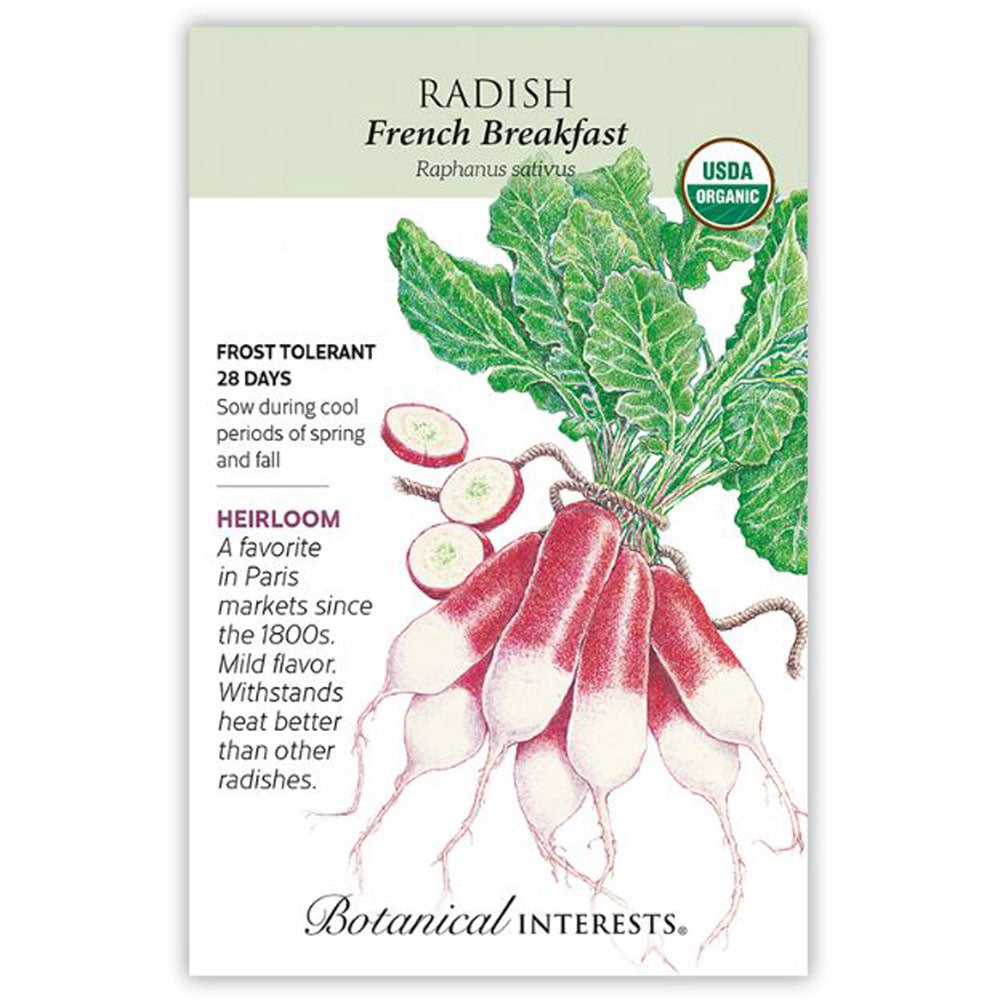 Botanical Interests, Radish, French Breakfast Organic