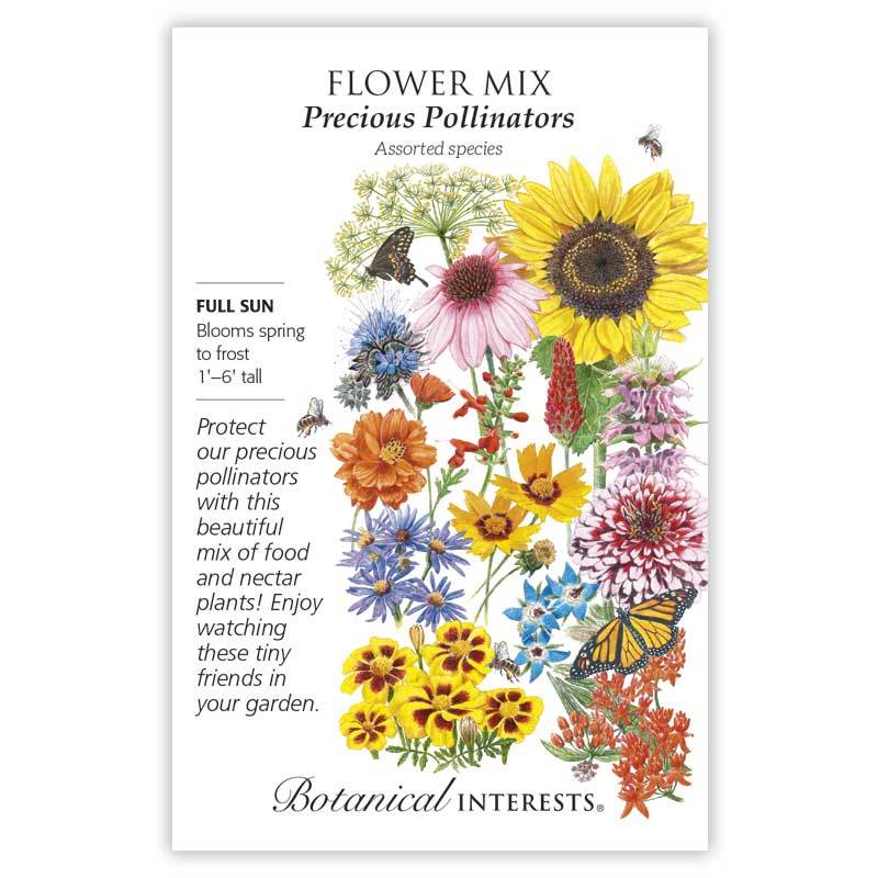 Flower Mix, Botanical Interest Precious Pollinators Seeds