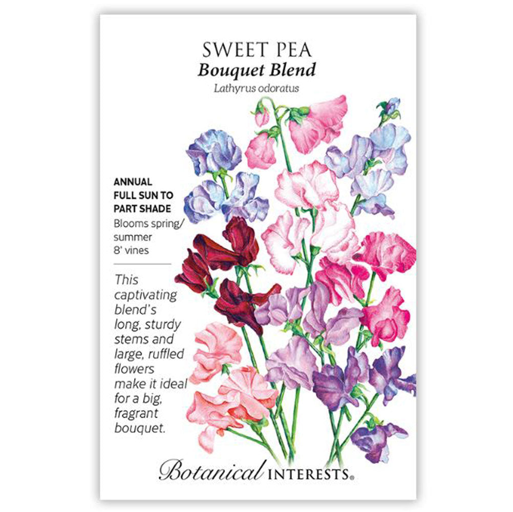Botanical Interests, Sweet Pea, Bouquet Blend