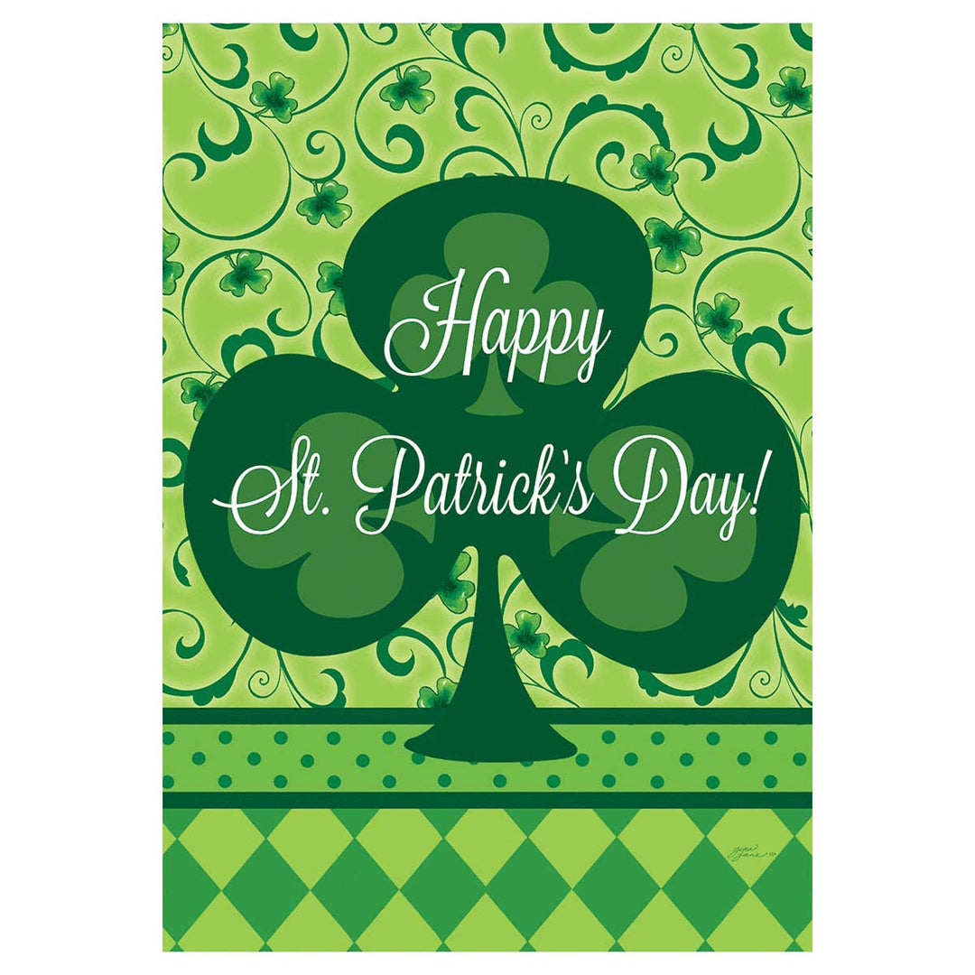 St. Pat's Clover Mini Flag