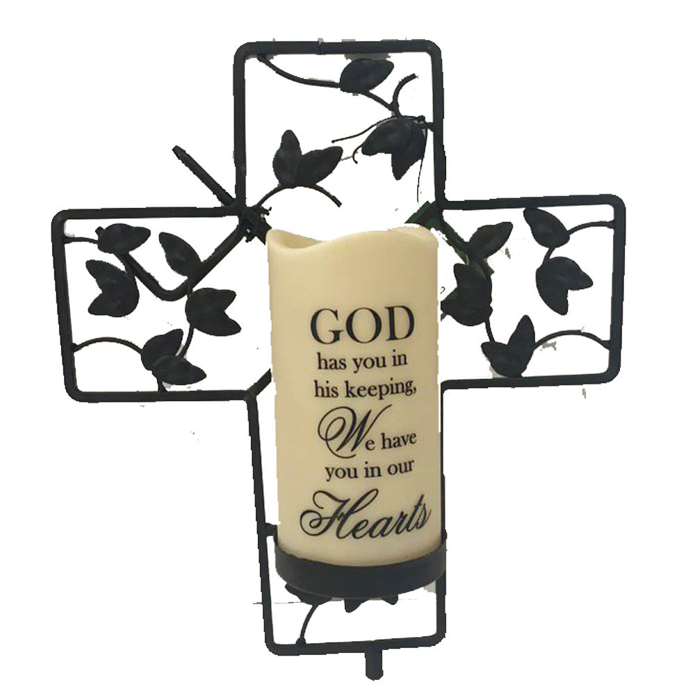 Gerson, Memorial Day Candle W/Cross