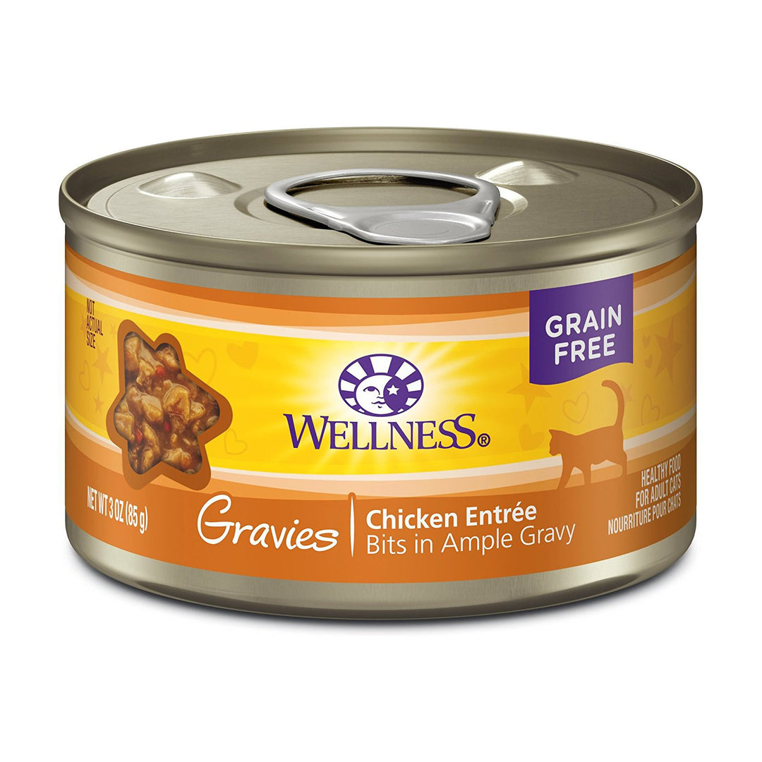Wellness Complete Health Gravies Chicken Dinner, Canned Cat Food, 3 oz