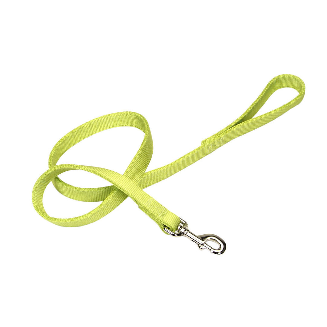 4' Double-Ply Dog Leash, Lime Green