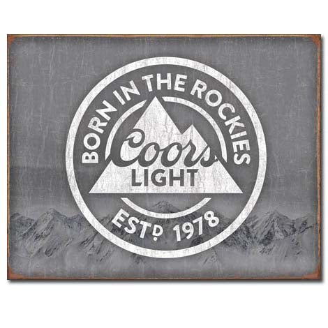 Coors Light Rustic Metal Sign