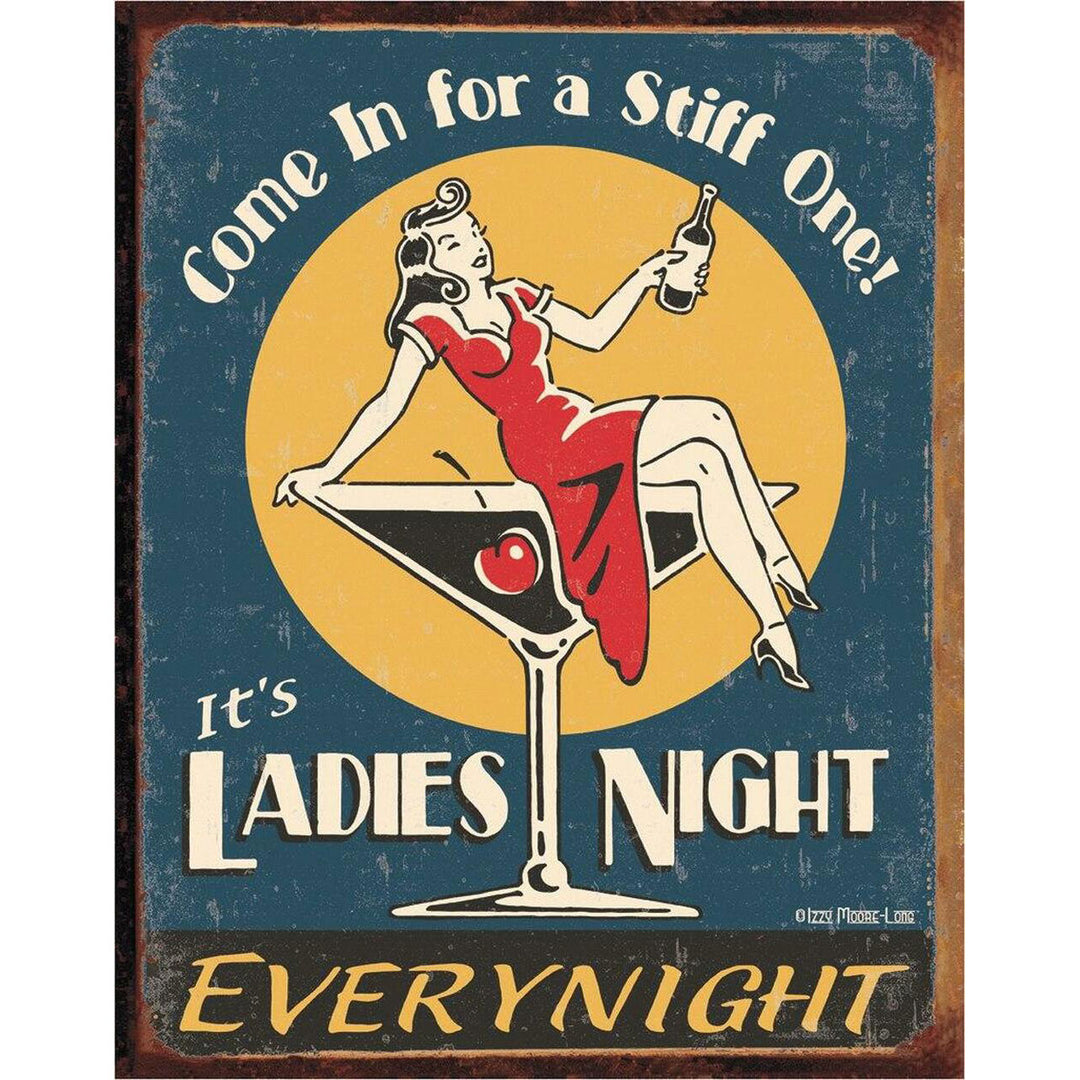 Moore - Ladies Night Metal Sign