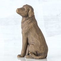 Love My Dog (Dark) Willow Tree Sculpture
