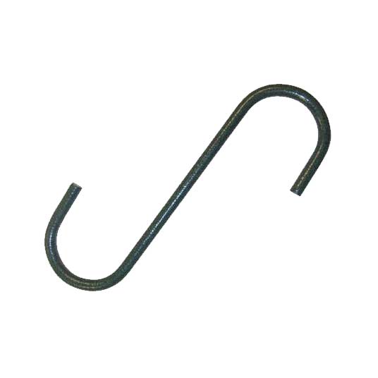 S Hook, Green, 6"