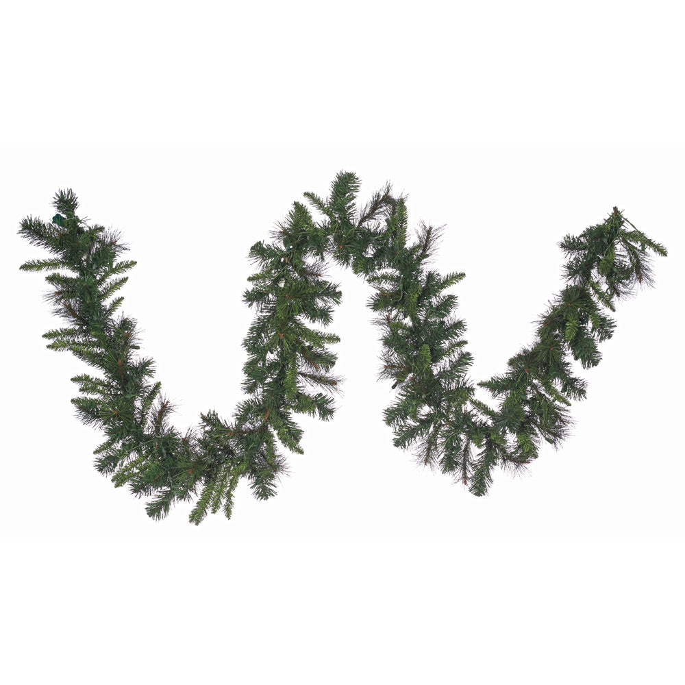 9' x 12" Savannah Lifelike Garland, Unlit