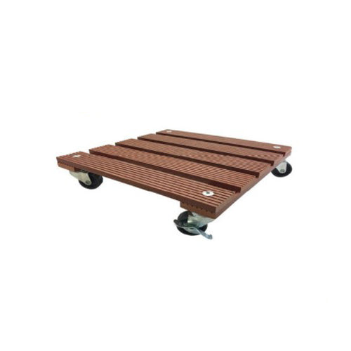 Wagner Square Terra Cotta Plant Caddy, 11.4"