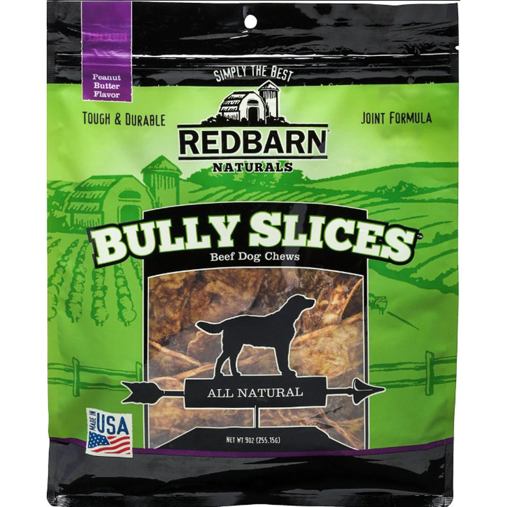Redbarn, Bully Slices, Peanut Butter, 9 oz.