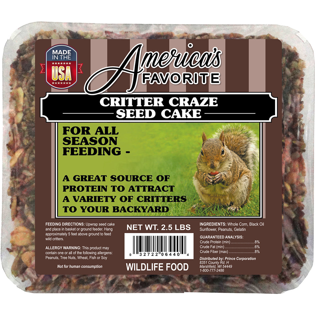 Critter Craze Large Seed Cake, 2.5 LB