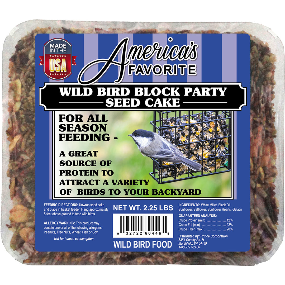 Wild Bird Block Party Large Seed Cake, 2.25 LB